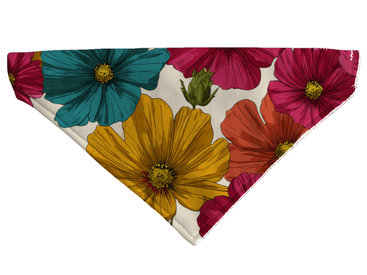 L'atelier du Fourmilier Bandana pour chien Bandana pour chien Nature – 4 tailles (S, M, L, XL) – Collier inclus & compatible BioThane