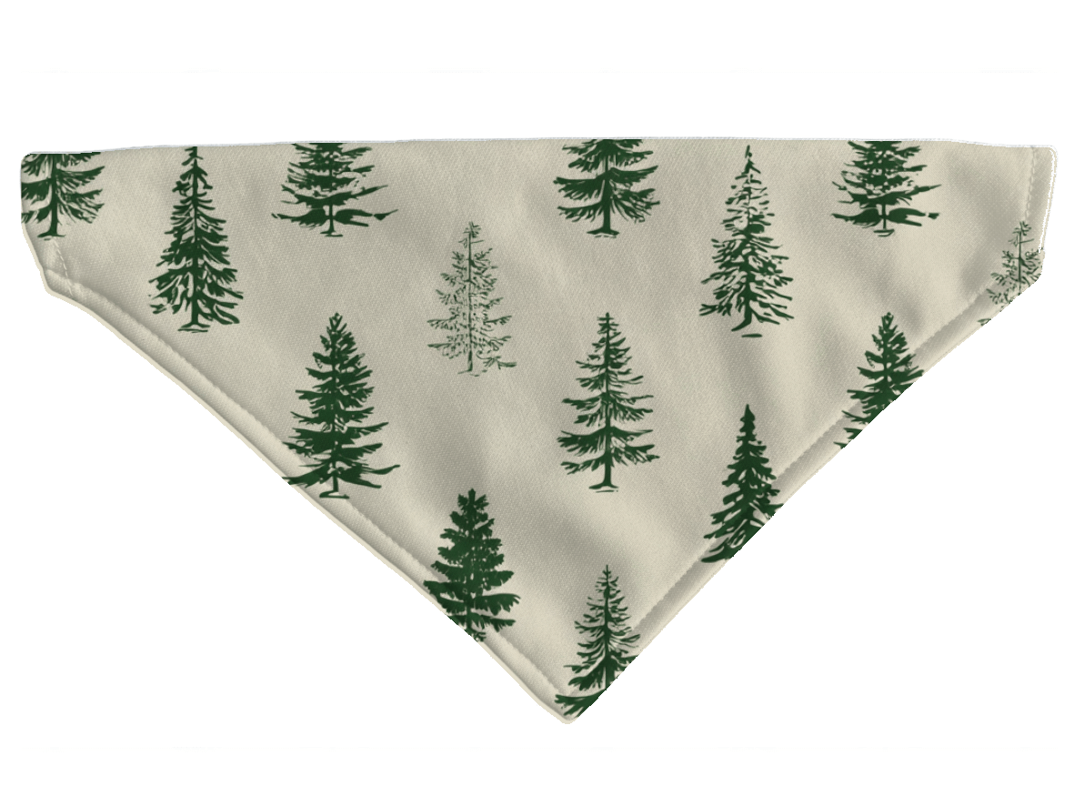 L'atelier du Fourmilier Bandana pour chien Bandana pour chien Nature – 4 tailles (S, M, L, XL) – Collier inclus & compatible BioThane