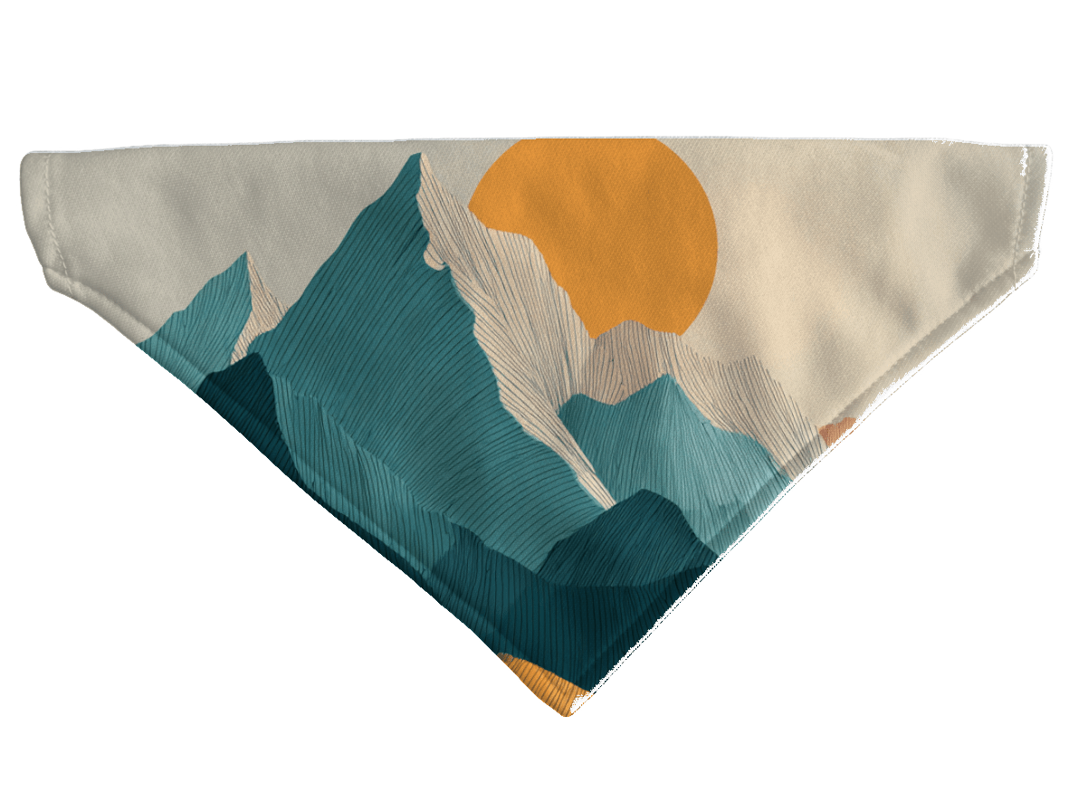L'atelier du Fourmilier Bandana pour chien Bandana pour chien Nature – 4 tailles (S, M, L, XL) – Collier inclus & compatible BioThane
