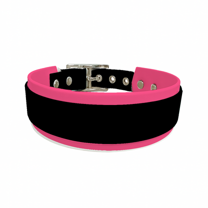 Collier Large double en BioThane® – 25 mm / 19 mm – coloris personnalisable