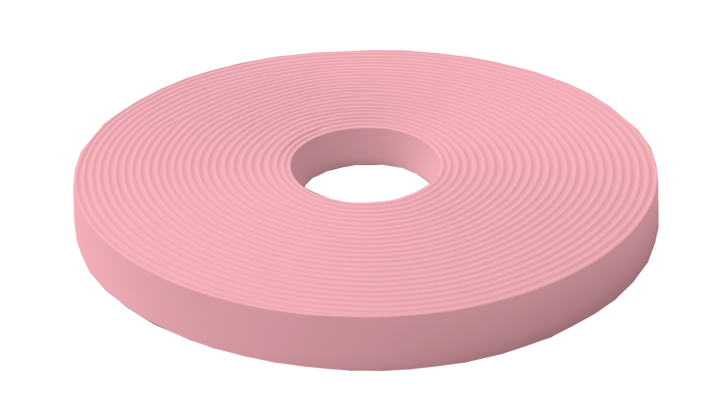 L'atelier du Fourmilier Beta BioThane au mètre 19mm / PK522 - Rose Pastel Beta BioThane® au mètre – Résistant, souple et imperméable - coloris et largeur au choix