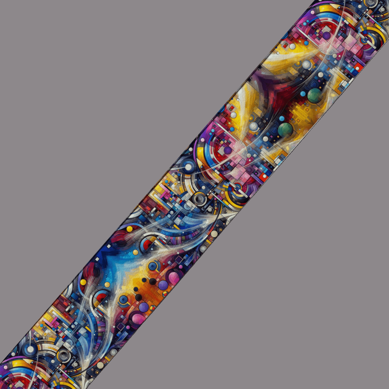 L'atelier du Fourmilier BioThane imprimé au mètre BioThane® imprimé – Abstrait coloré géométrique