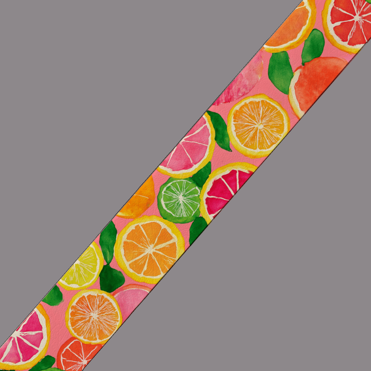 L'atelier du Fourmilier BioThane imprimé au mètre BioThane imprimé - Agrumes pastel acidulés