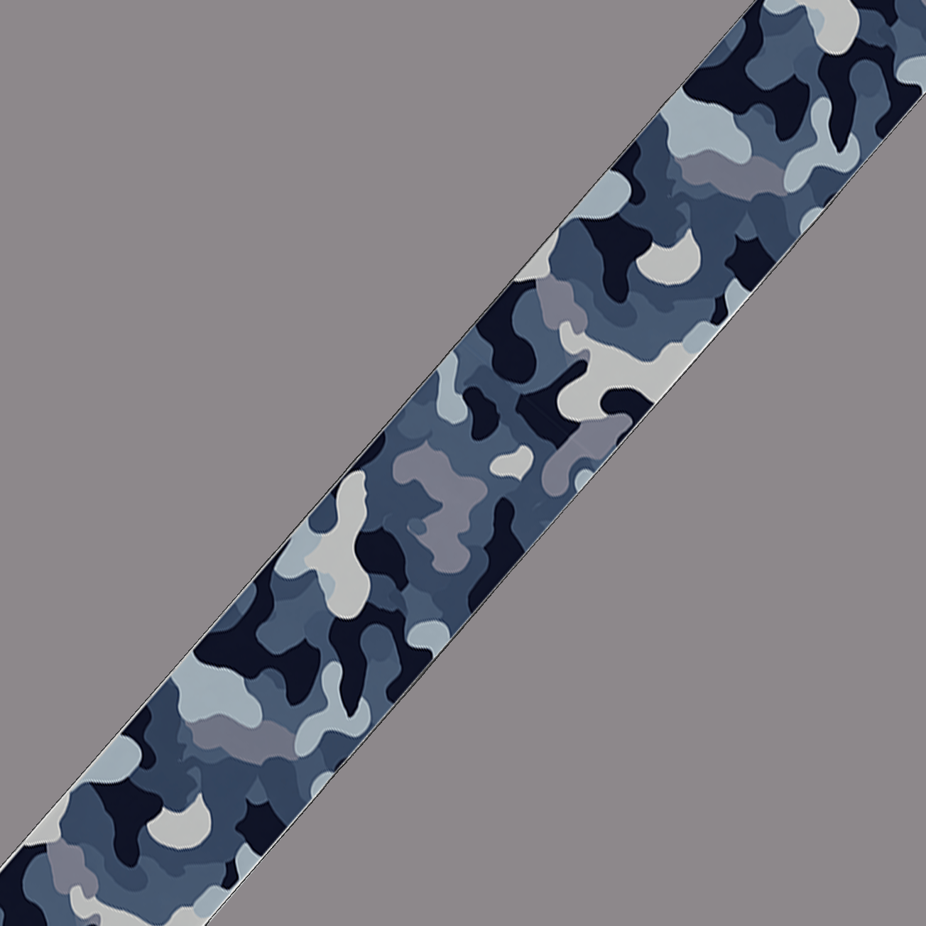 L'atelier du Fourmilier BioThane imprimé au mètre BioThane imprimé Camouflage bleu & gris
