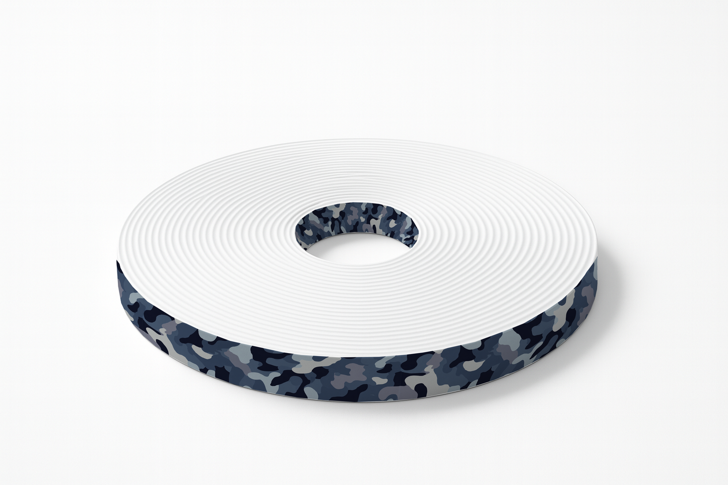 L'atelier du Fourmilier BioThane imprimé au mètre BioThane imprimé Camouflage bleu & gris
