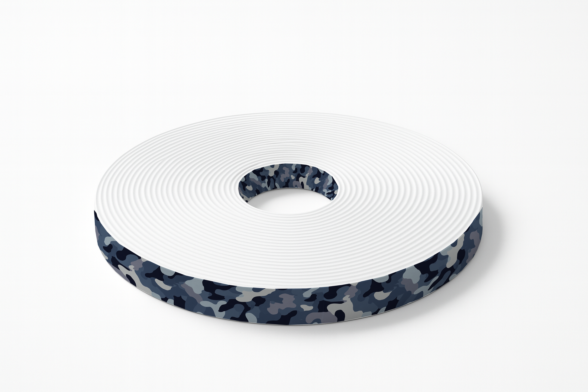 L'atelier du Fourmilier BioThane imprimé au mètre BioThane imprimé Camouflage bleu & gris