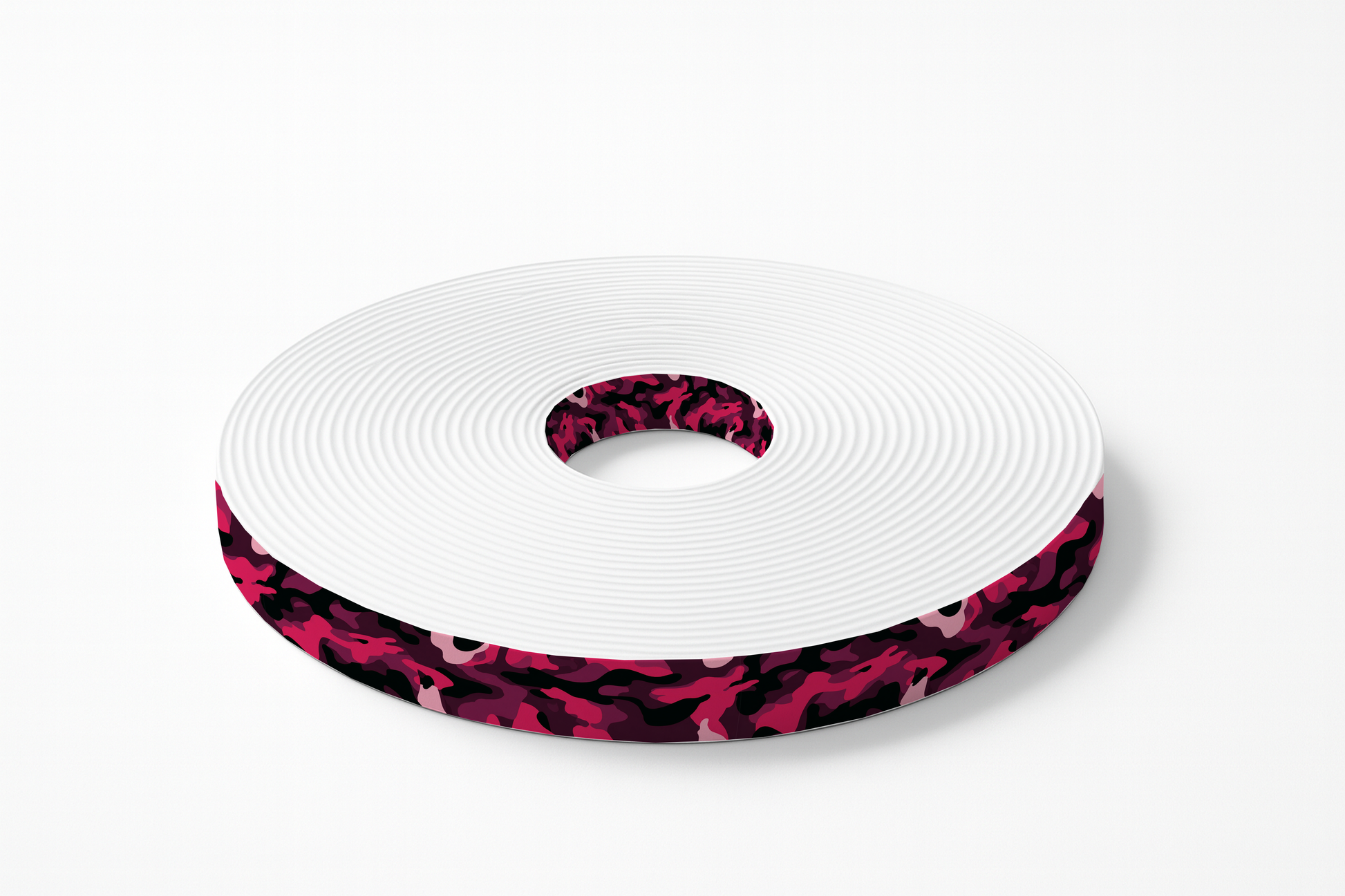 L'atelier du Fourmilier BioThane imprimé au mètre BioThane imprimé Camouflage rose & noir