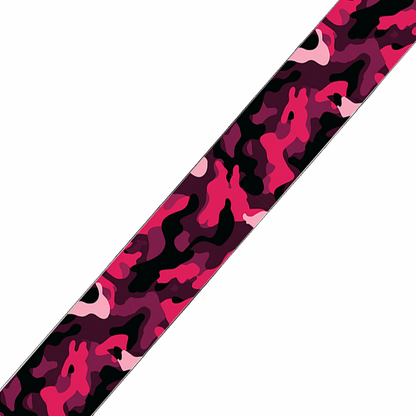 L'atelier du Fourmilier BioThane imprimé au mètre BioThane imprimé Camouflage rose & noir