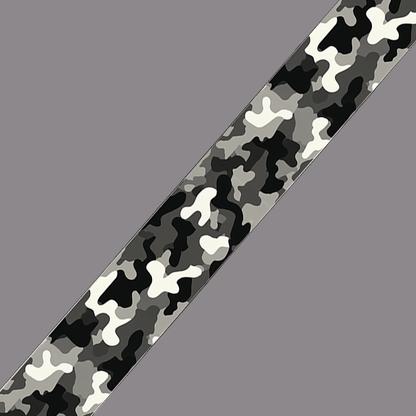 L'atelier du Fourmilier BioThane imprimé au mètre BioThane imprimé Camouflage urbain noir & gris