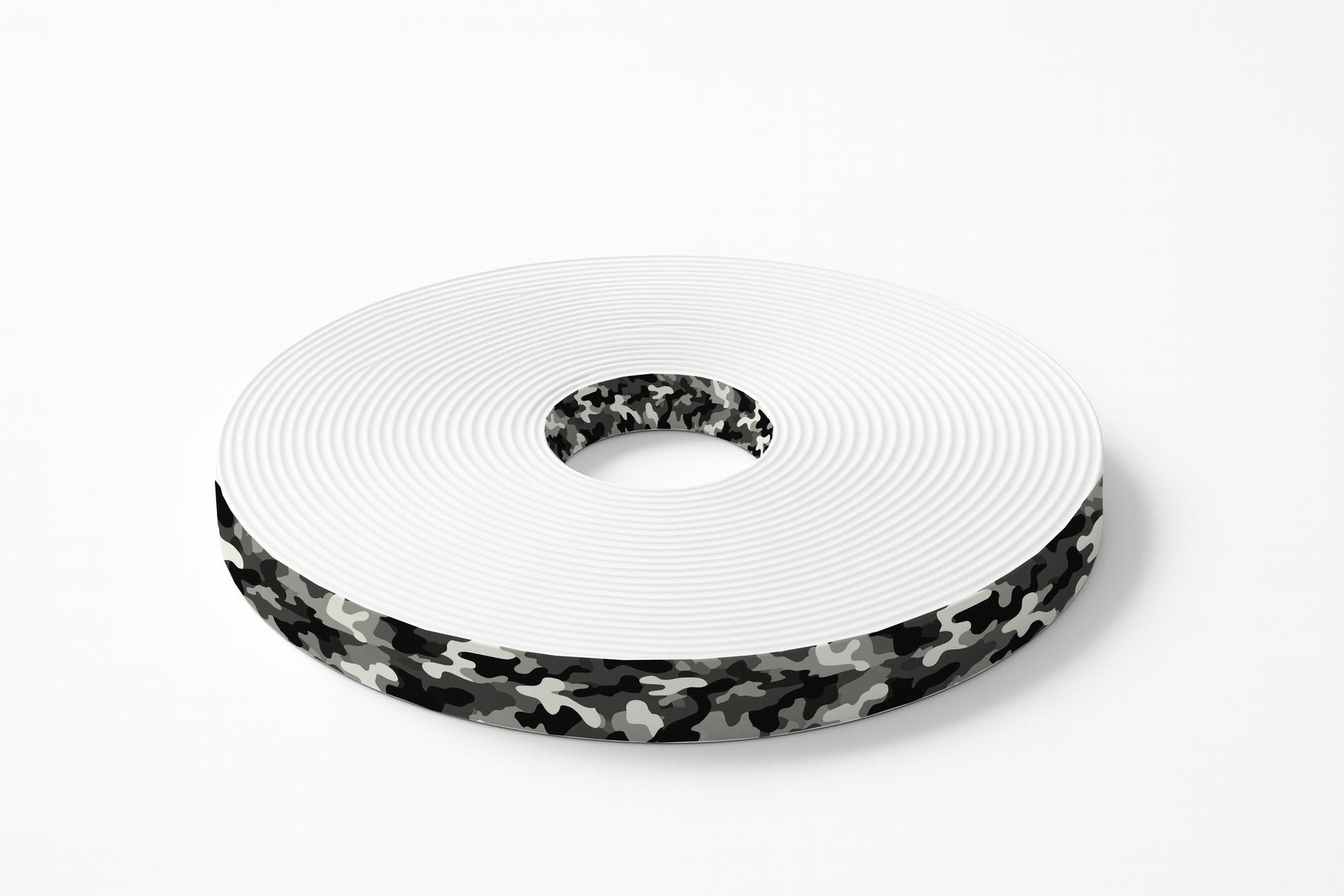 L'atelier du Fourmilier BioThane imprimé au mètre BioThane imprimé Camouflage urbain noir & gris