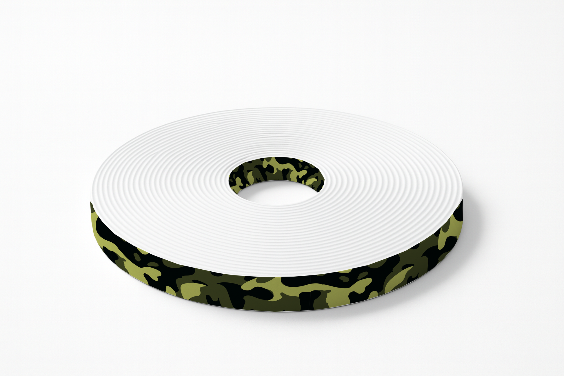 L'atelier du Fourmilier BioThane imprimé au mètre BioThane imprimé Camouflage vert olive & jaune kaki