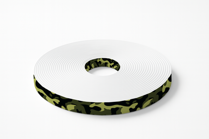 L'atelier du Fourmilier BioThane imprimé au mètre BioThane imprimé Camouflage vert olive & jaune kaki