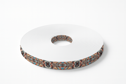 L'atelier du Fourmilier BioThane imprimé au mètre BioThane® imprimé – Chef Amérindien & Plumes