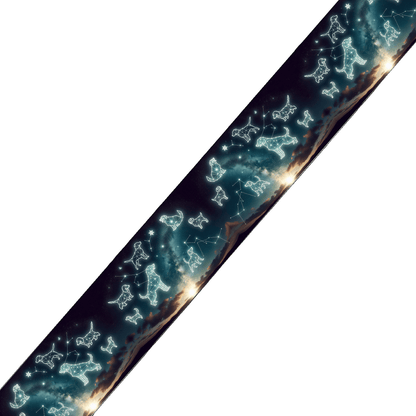 L'atelier du Fourmilier BioThane imprimé au mètre BioThane imprimé - Chiens Constellations Galactiques