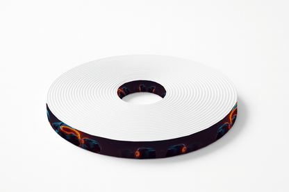 L'atelier du Fourmilier BioThane imprimé au mètre BioThane® imprimé – Chiens futuristes au casque néon