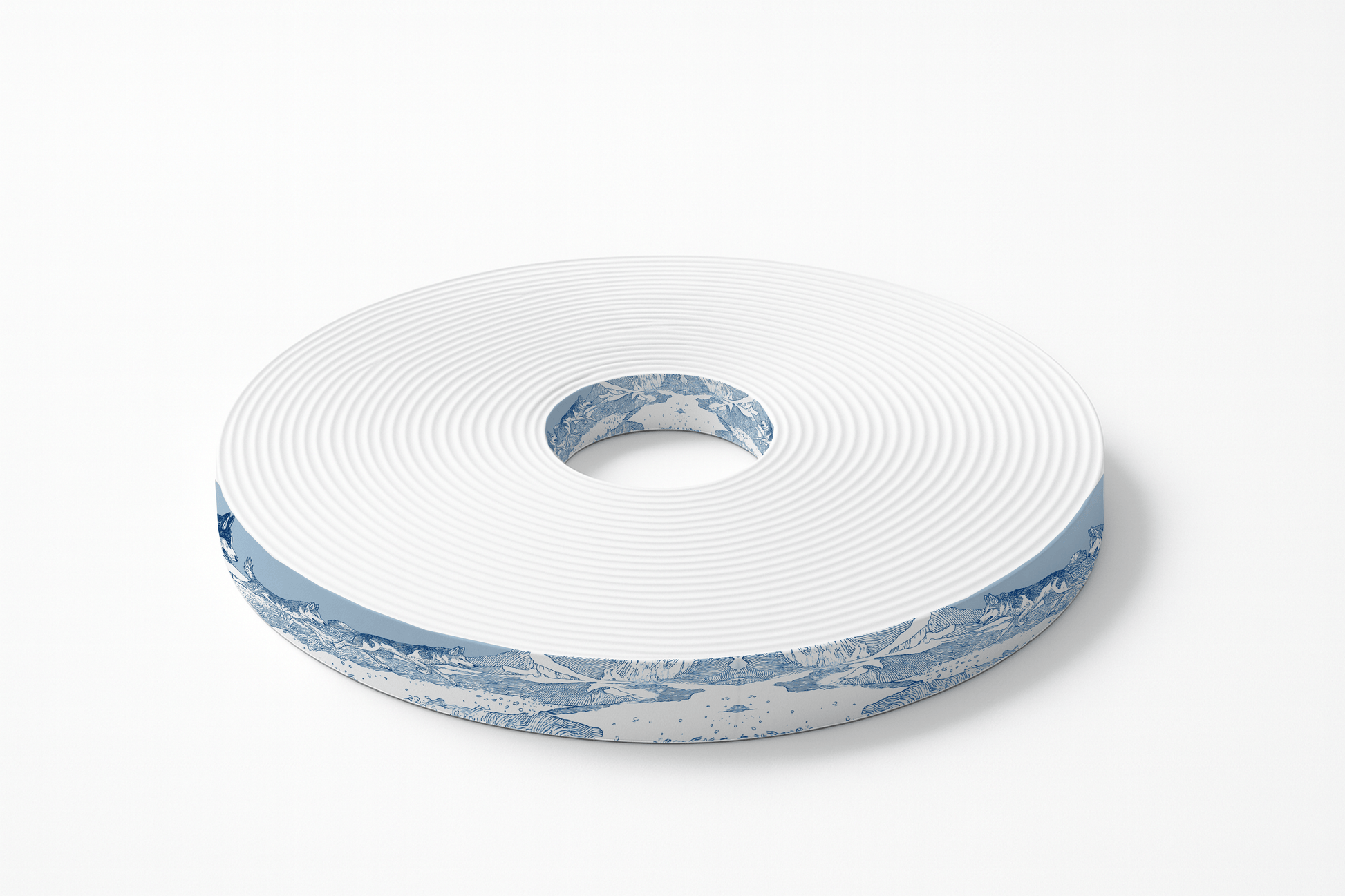 L'atelier du Fourmilier BioThane imprimé au mètre BioThane imprimé “Chiens nordiques bleus”