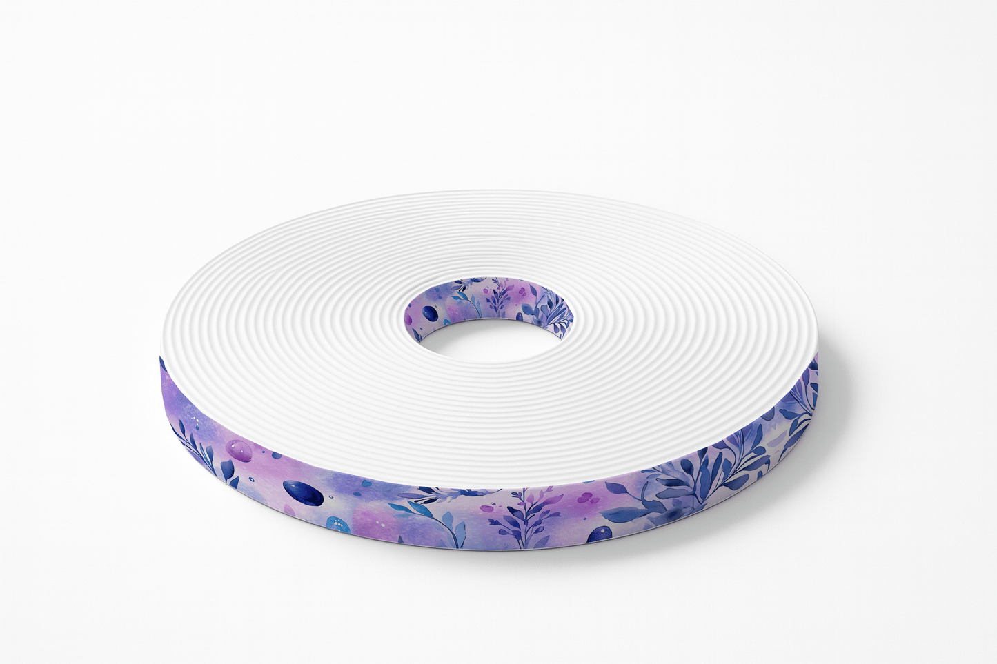 L'atelier du Fourmilier BioThane imprimé au mètre BioThane imprimé - Feuillage cosmique aquarelle