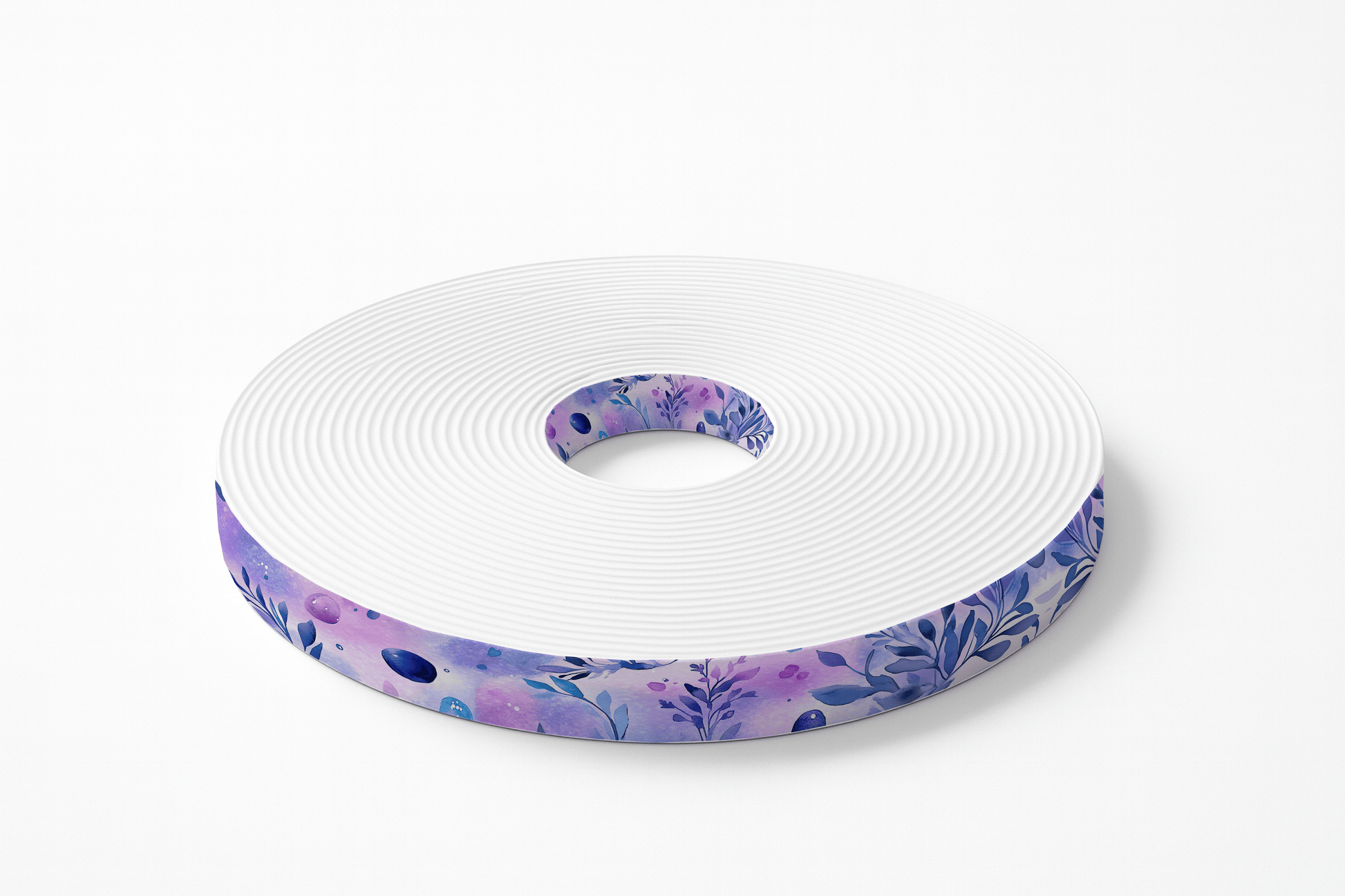 L'atelier du Fourmilier BioThane imprimé au mètre BioThane imprimé - Feuillage cosmique aquarelle