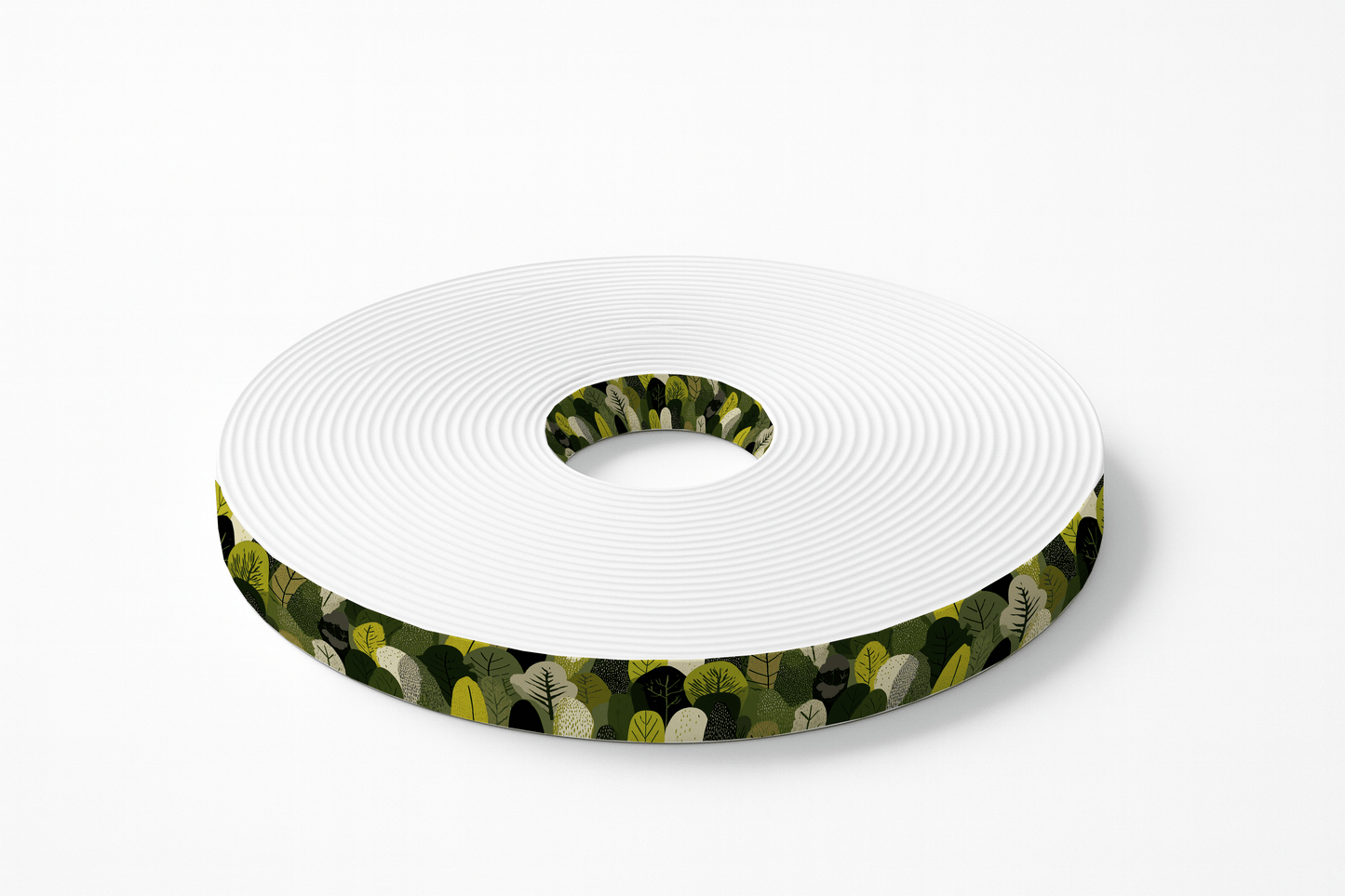 L'atelier du Fourmilier BioThane imprimé au mètre BioThane imprimé – “Feuillage Vert Olive & Anis”