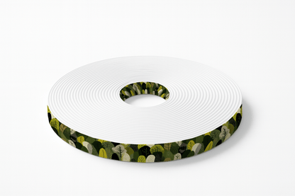 L'atelier du Fourmilier BioThane imprimé au mètre BioThane imprimé – “Feuillage Vert Olive & Anis”