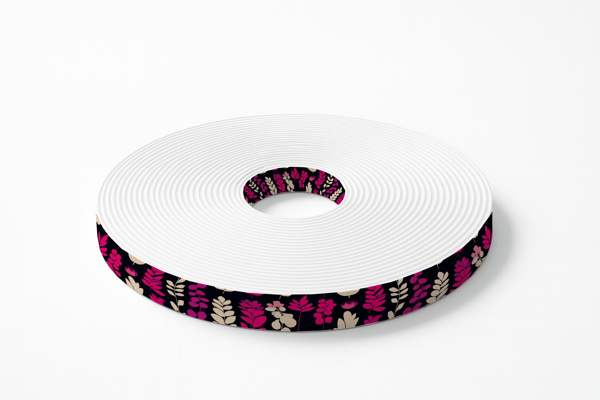 L'atelier du Fourmilier BioThane imprimé au mètre BioThane imprimé – “Floral Fuchsia”