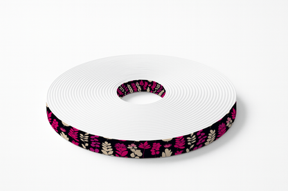 L'atelier du Fourmilier BioThane imprimé au mètre BioThane imprimé – “Floral Fuchsia”