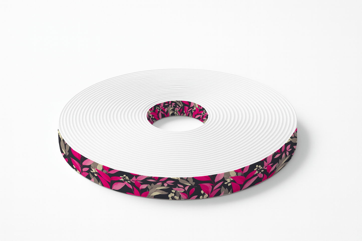 L'atelier du Fourmilier BioThane imprimé au mètre BioThane imprimé – “Floral Night Fuchsia”