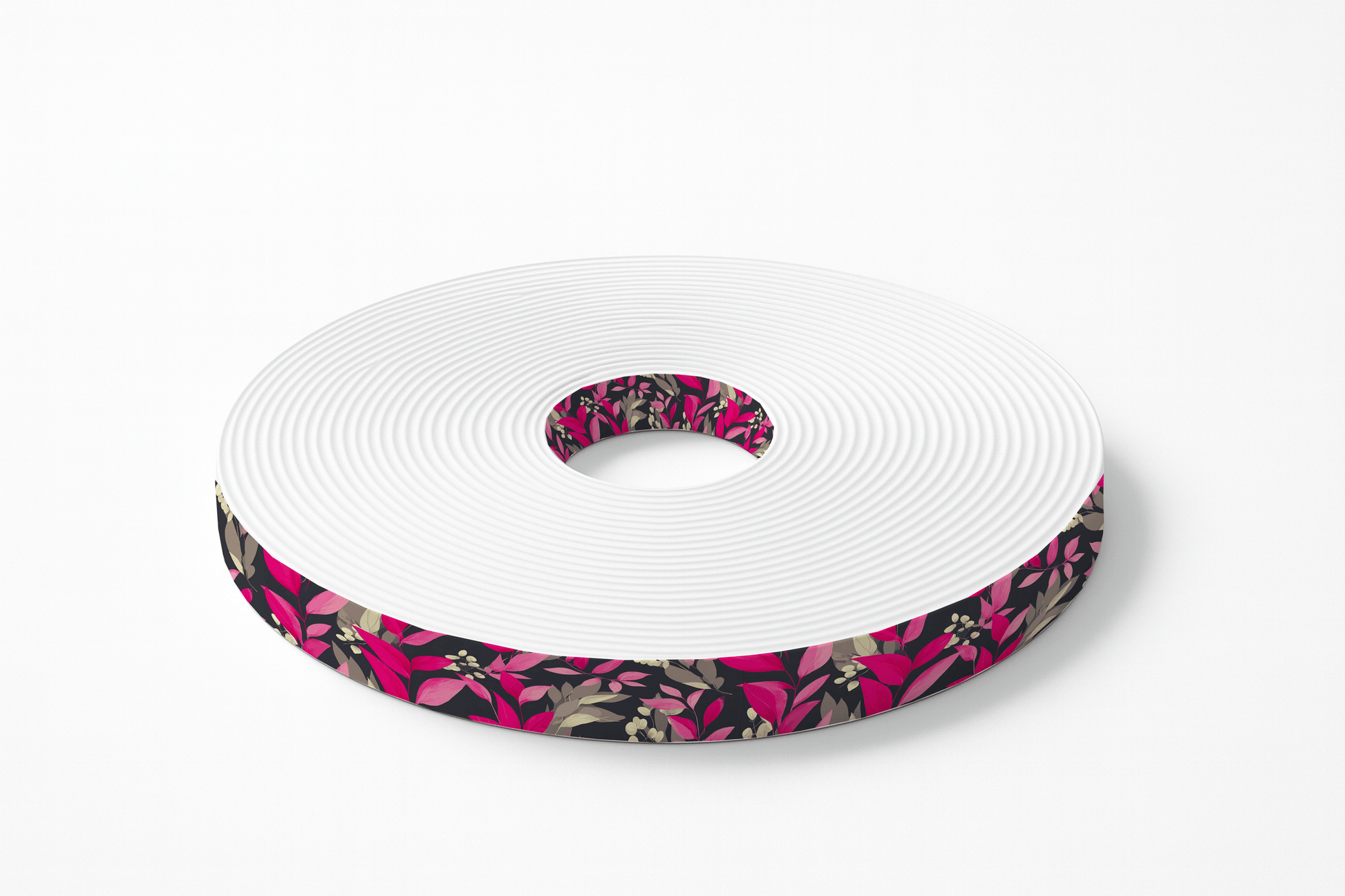 L'atelier du Fourmilier BioThane imprimé au mètre BioThane imprimé – “Floral Night Fuchsia”