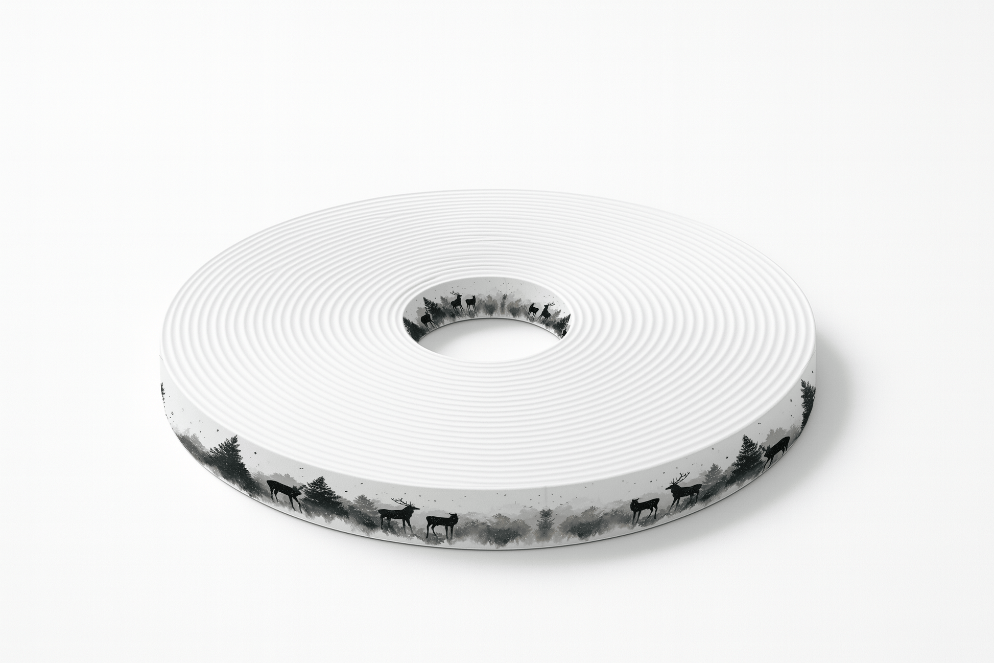 L'atelier du Fourmilier BioThane imprimé au mètre BioThane imprimé “Forêt des Cerfs”