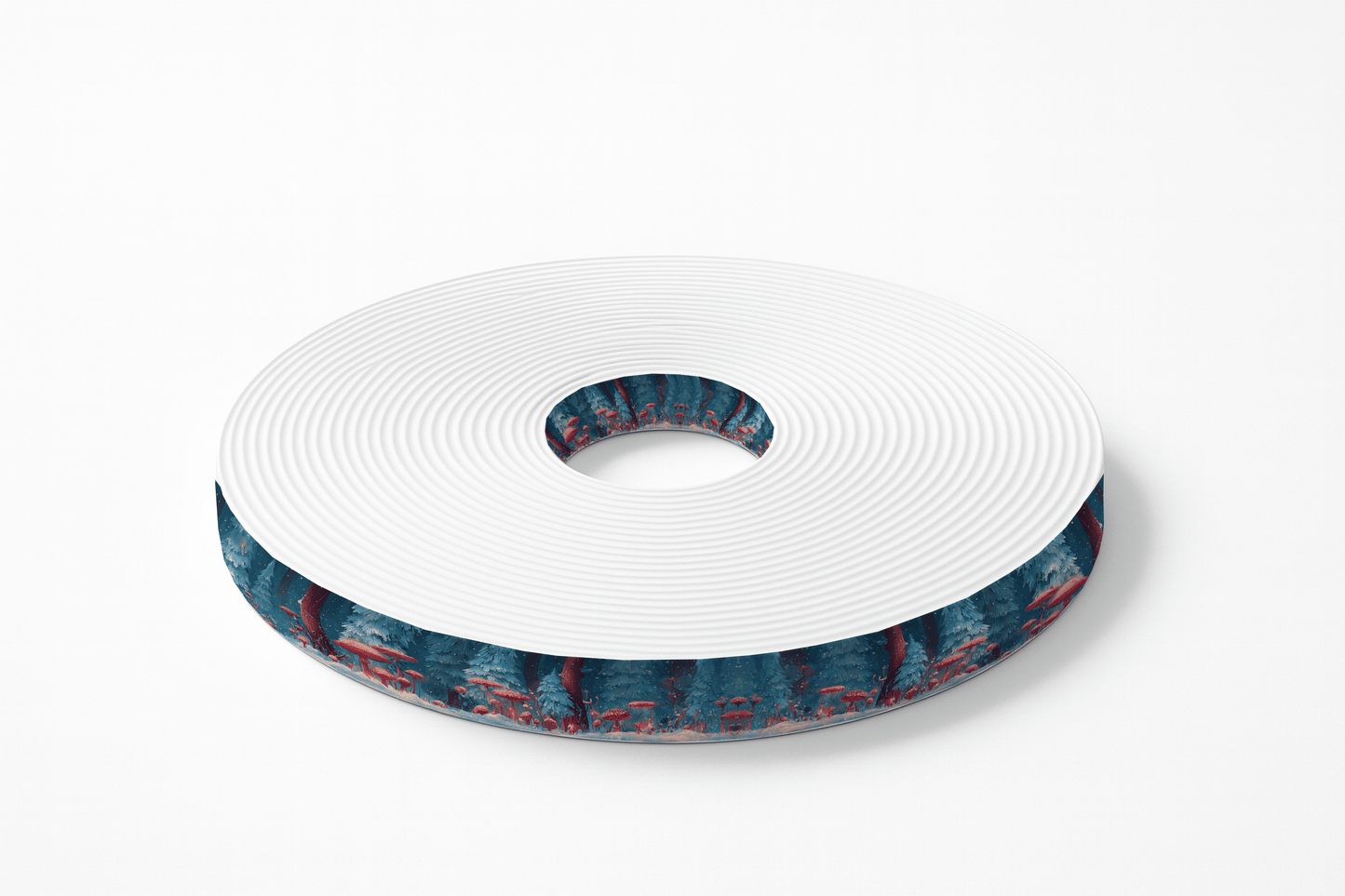 L'atelier du Fourmilier BioThane imprimé au mètre BioThane imprimé “Forêt enchantée d’hiver”