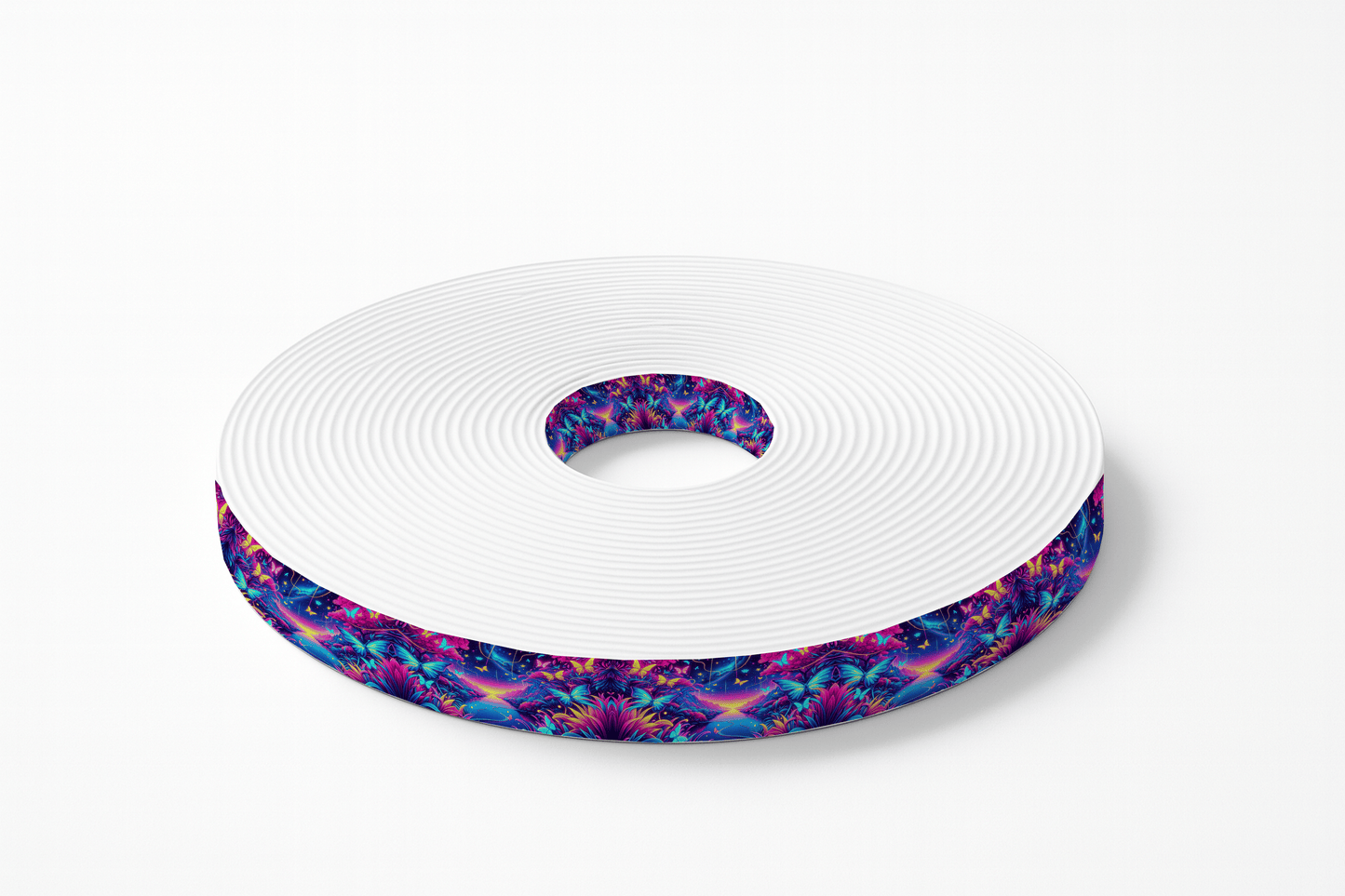 L'atelier du Fourmilier BioThane imprimé au mètre BioThane imprimé « Forêt magique & papillons »