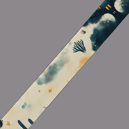 L'atelier du Fourmilier BioThane imprimé au mètre BioThane imprimé – Forêt onirique nocturne