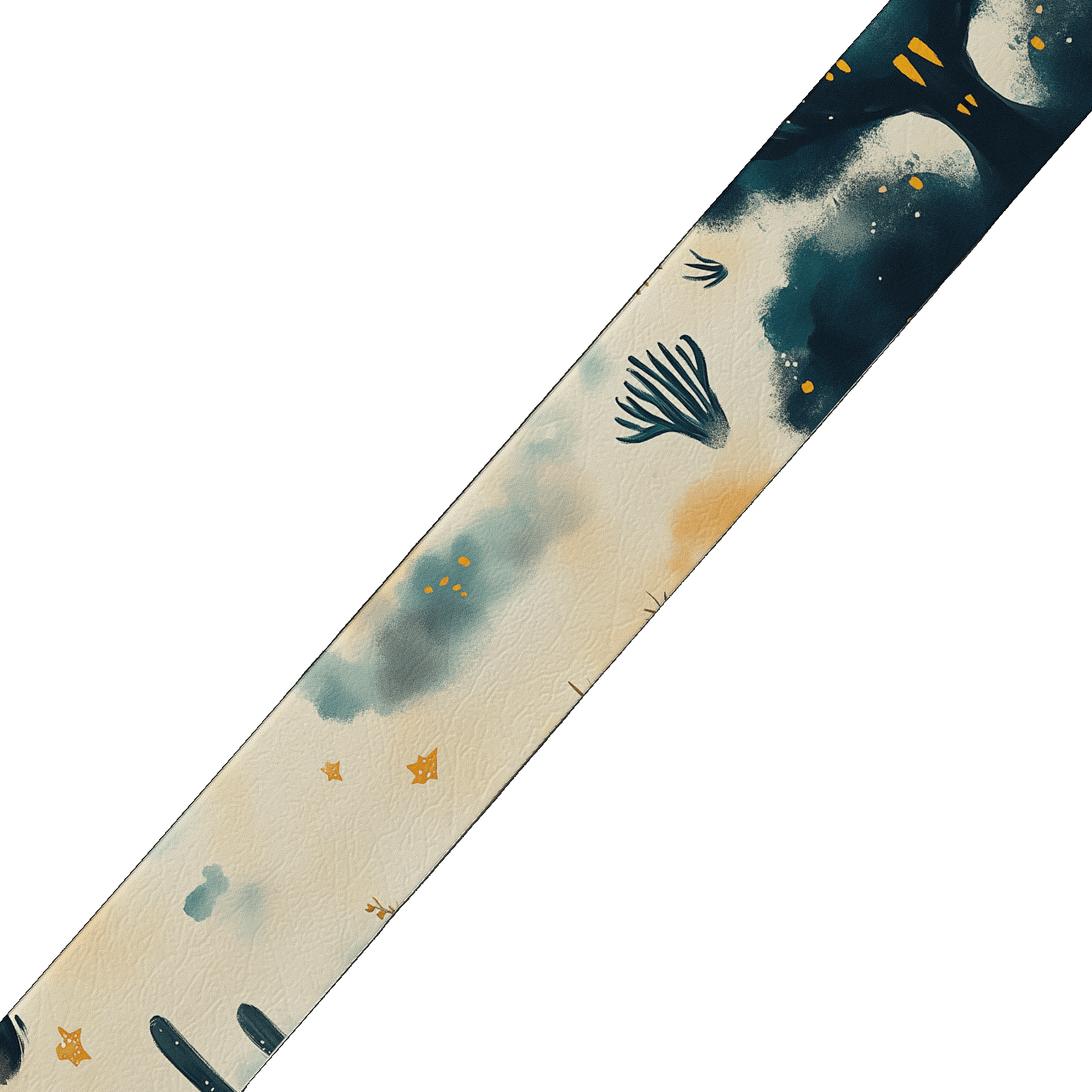 L'atelier du Fourmilier BioThane imprimé au mètre BioThane imprimé – Forêt onirique nocturne