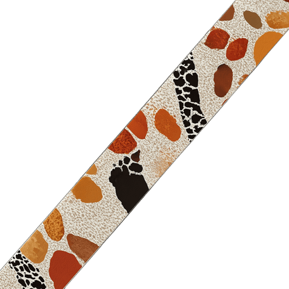 L'atelier du Fourmilier BioThane imprimé au mètre BioThane imprimé – Fourrure fauve tachetée multicolore