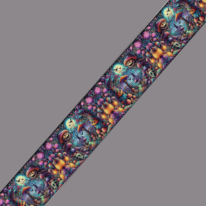 L'atelier du Fourmilier BioThane imprimé au mètre BioThane® imprimé Halloween magique - Citrouilles & Forêt enchantée