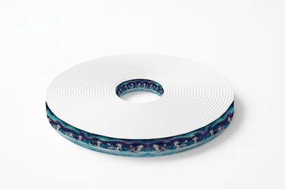 L'atelier du Fourmilier BioThane imprimé au mètre BioThane imprimé “Huskies sous les Aurores Boréales”