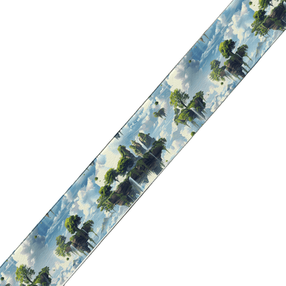 L'atelier du Fourmilier BioThane imprimé au mètre BioThane imprimé “Îles flottantes célestes”