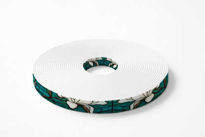 L'atelier du Fourmilier BioThane imprimé au mètre BioThane imprimé Magnolia vitrail