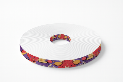 L'atelier du Fourmilier BioThane imprimé au mètre BioThane® imprimé – Motif Abstrait Formes Colorées