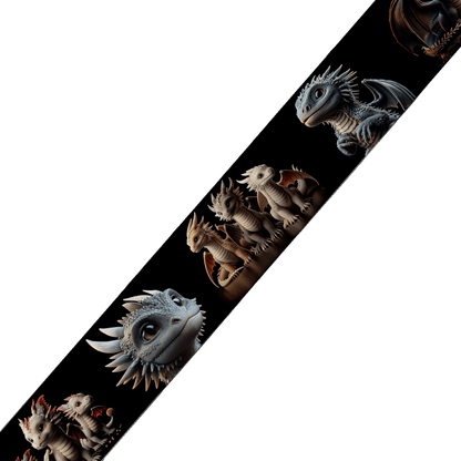 L'atelier du Fourmilier BioThane imprimé au mètre BioThane® imprimé - Motif "Bébés Dragons Mignons"