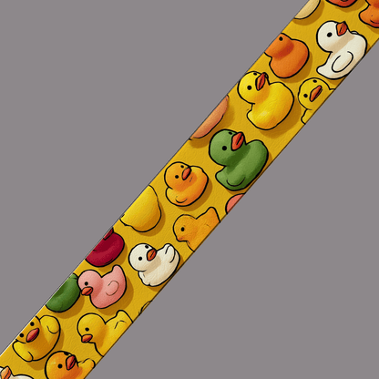 L'atelier du Fourmilier BioThane imprimé au mètre BioThane® imprimé - Motif Canards Colorés