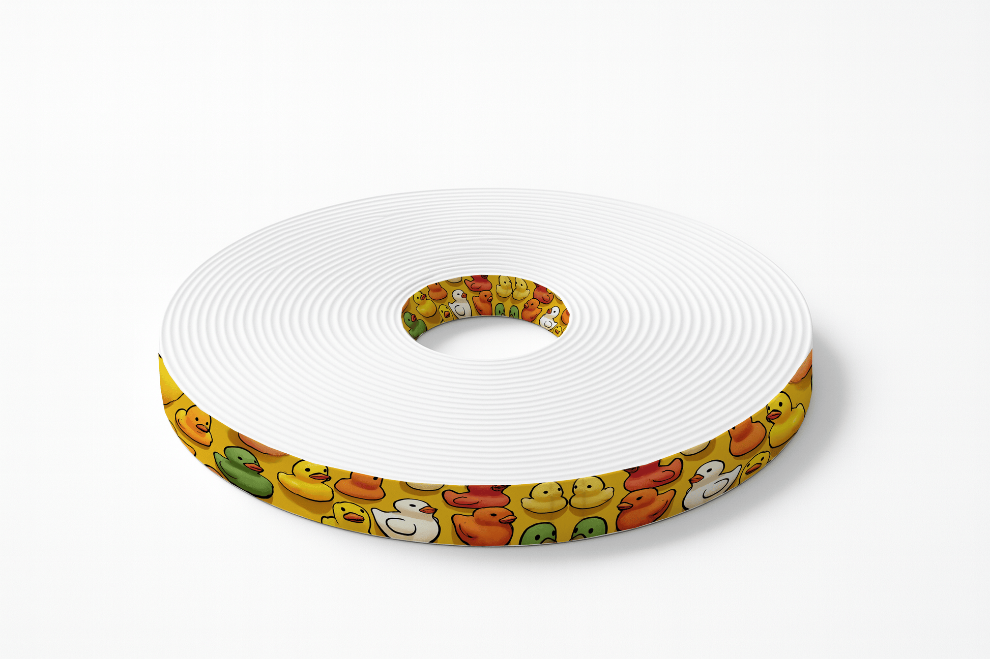 L'atelier du Fourmilier BioThane imprimé au mètre BioThane® imprimé - Motif Canards Colorés