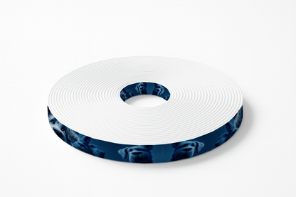 L'atelier du Fourmilier BioThane imprimé au mètre BioThane® imprimé - Motif “Chiens bleus rêveurs”