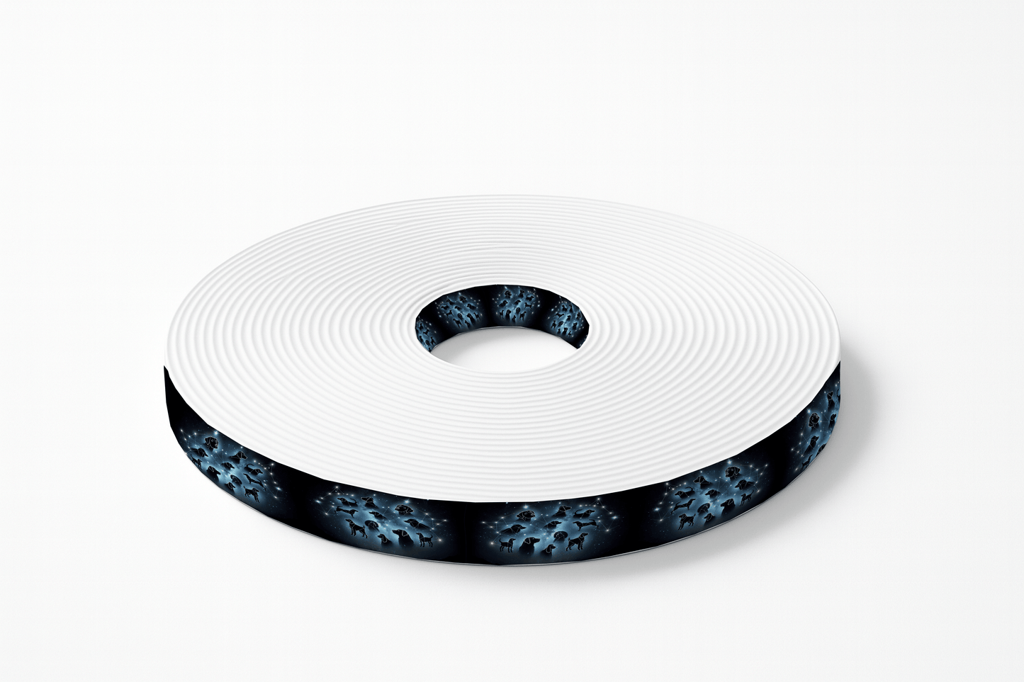 L'atelier du Fourmilier BioThane imprimé au mètre BioThane imprimé – Motif “Chiens Stellaires”