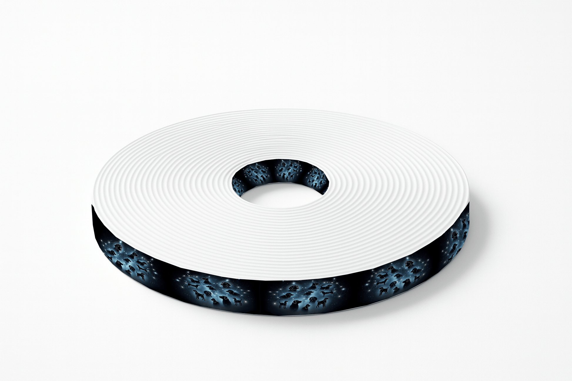 L'atelier du Fourmilier BioThane imprimé au mètre BioThane imprimé – Motif “Chiens Stellaires”