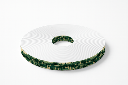 L'atelier du Fourmilier BioThane imprimé au mètre BioThane imprimé – Motif Feuillage camouflage forêt
