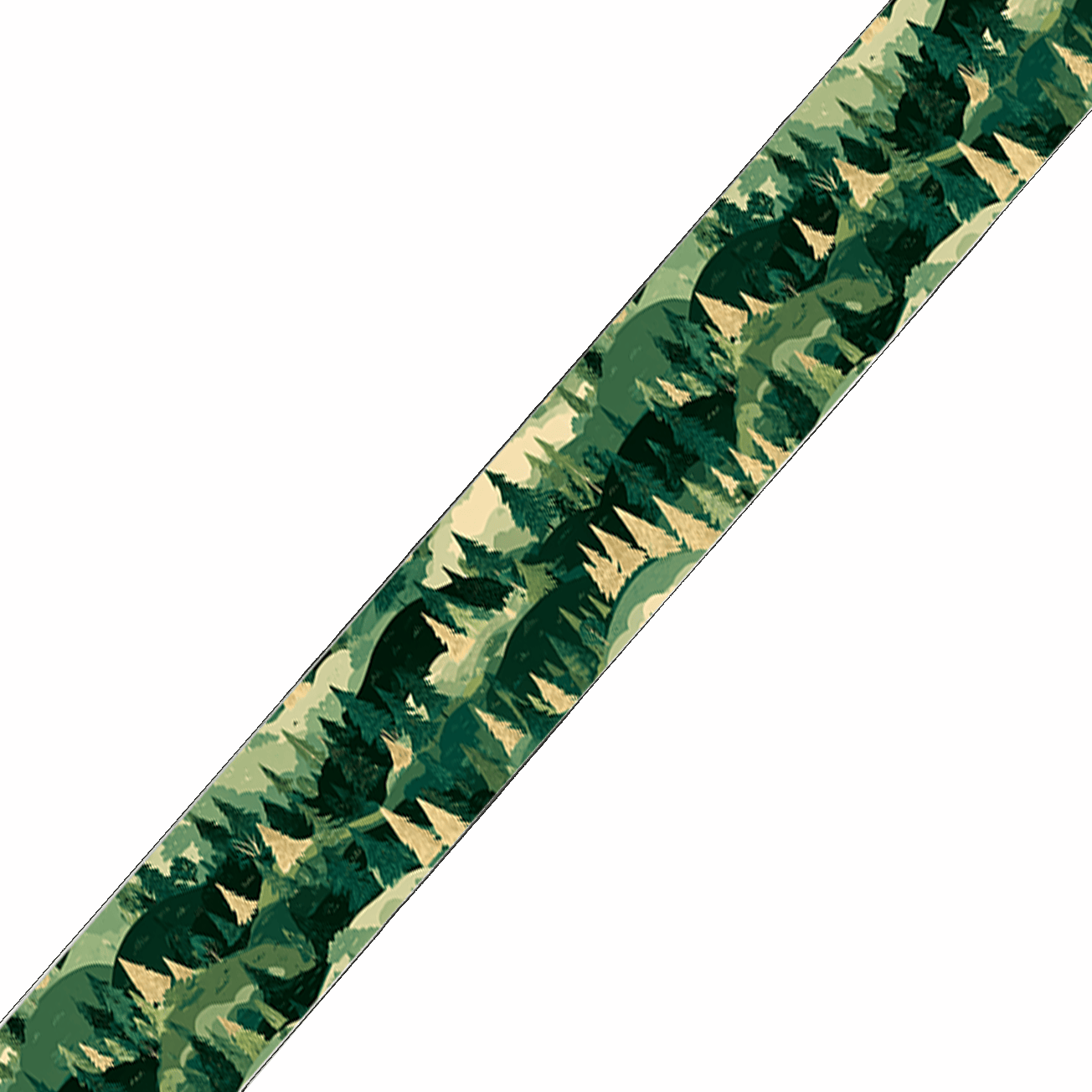 L'atelier du Fourmilier BioThane imprimé au mètre BioThane imprimé – Motif Feuillage camouflage forêt