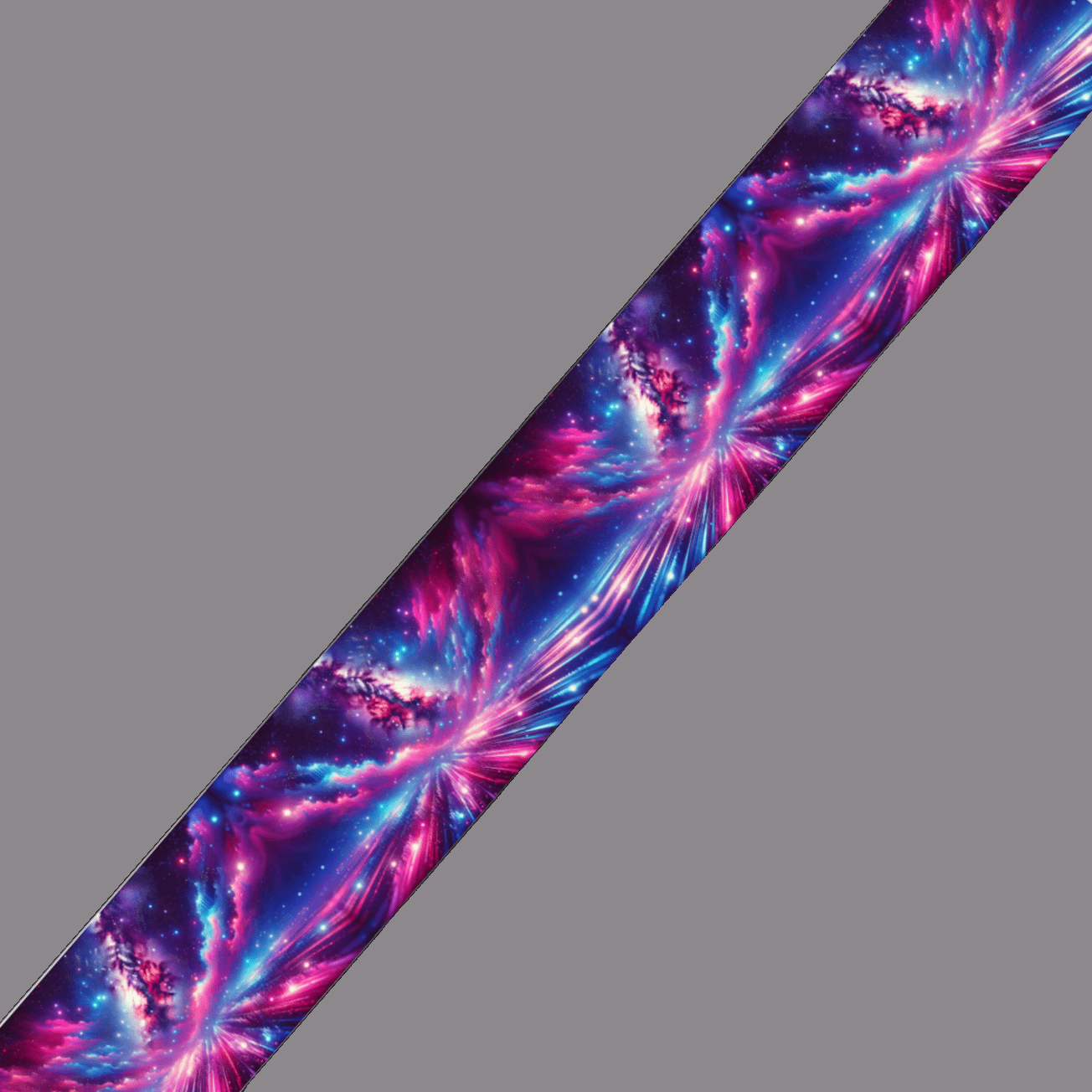 L'atelier du Fourmilier BioThane imprimé au mètre BioThane® imprimé - Motif Galaxie colorée