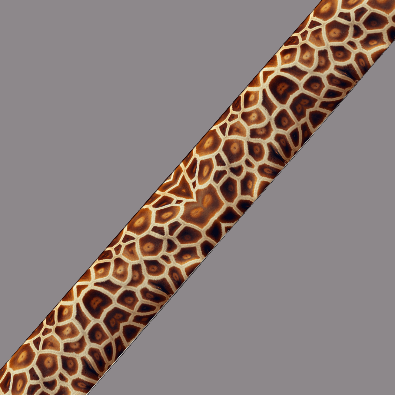 L'atelier du Fourmilier BioThane imprimé au mètre BioThane® imprimé - Motif Girafe sauvage