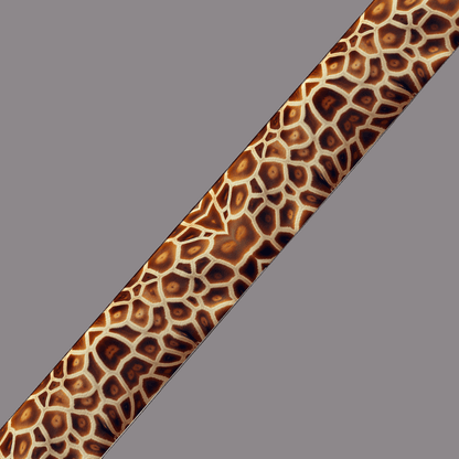 L'atelier du Fourmilier BioThane imprimé au mètre BioThane® imprimé - Motif Girafe sauvage